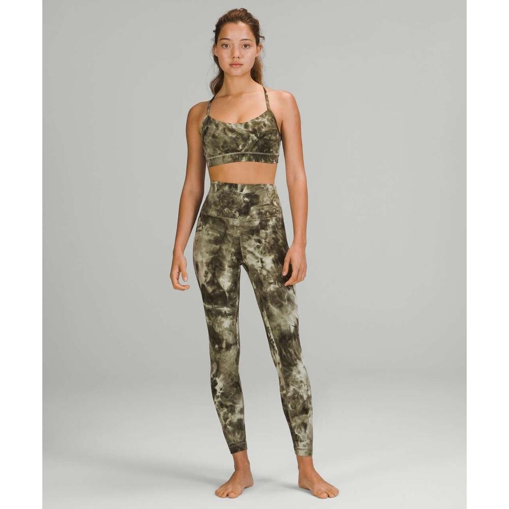 Lululemon Align High-Rise Pant 28" Diamond Dye Light Sage Medium Olive Size 0